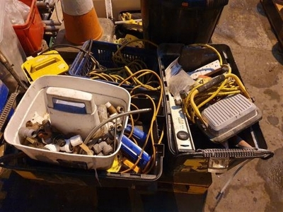 Qty of Eletrical Equipment, Water Pipe Junctions, Rope, Extension Poles Etc - 2