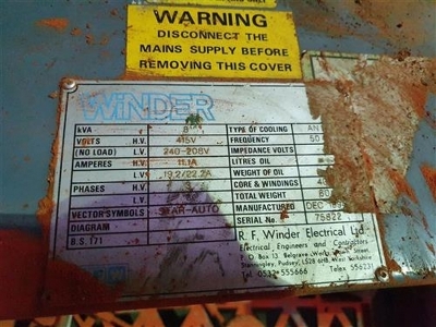 Winder 8Kva Transformer - 3