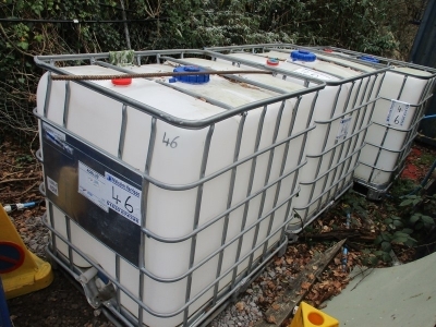 3 x 1000 Litre IBC's