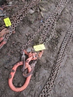 6m 5.6 Ton 2 Leg Lifting Chain c/w Shorteners