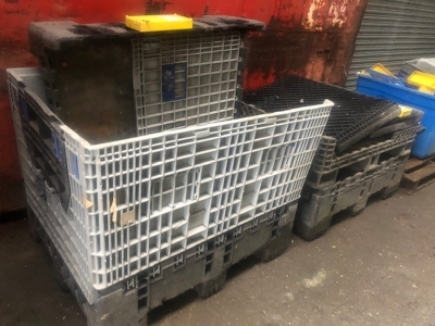 Qty of Plastic Bins + Crates - 2