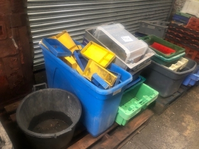 Qty of Plastic Bins + Crates - 3