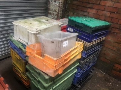 Qty of Plastic Bins + Crates - 5