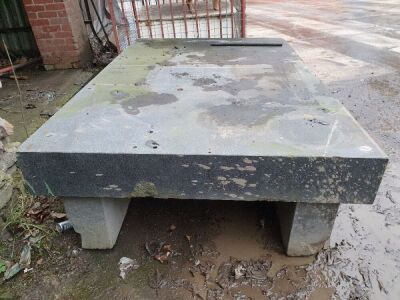 Granite Table, Approx 5ft x 8ft 