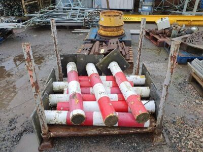 Qty of Steel Bollards + Stillage