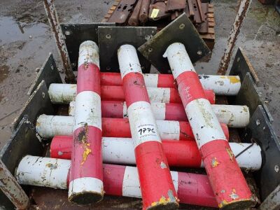 Qty of Steel Bollards + Stillage - 2