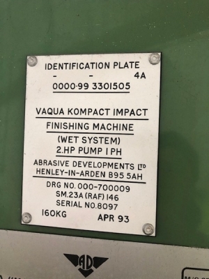 Vaqua Kompact Wet Blast Machine - 4