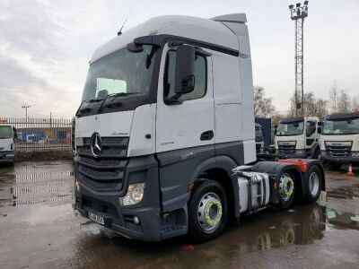 2018 Mercedes Actros 2545 6x2 Midlift Unit 