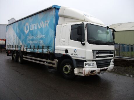 2013 DAF CF75 310 6x2 Rear Lift Curtainside Rigid