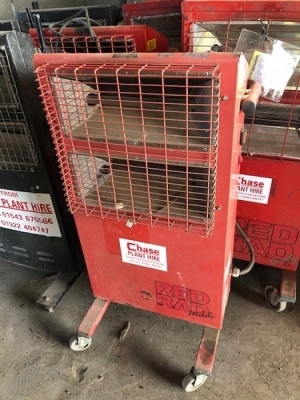 5 x Red Rad Heaters and Gas Heater + 4 x Rhino Heaters - 4