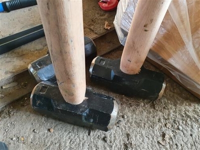 3 x Large Sledge Hammers - 2