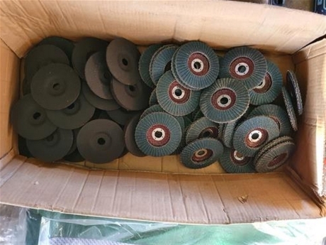 Box Full of Discs and Flaps Discs