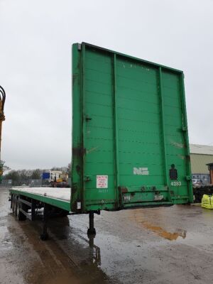 1999 Burg BPO 13.6m Triaxle Flat Trailer