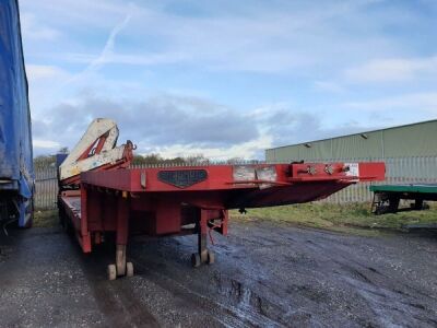 1988 Broshuis E2190 Triaxle Extendable Stepframe Trailer - 2