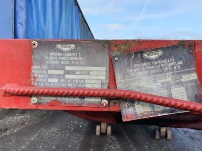 1988 Broshuis E2190 Triaxle Extendable Stepframe Trailer - 7