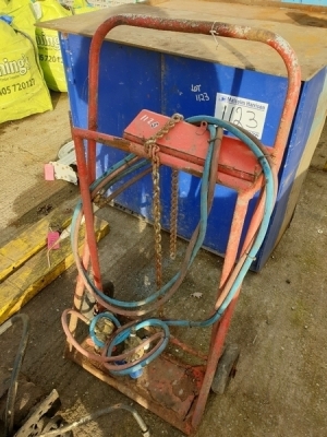 Gas Bottle Trolley and Oxy -Acetylene Equipment 
