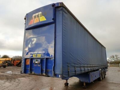 1999 M&G Triaxle Curtainside Trailer