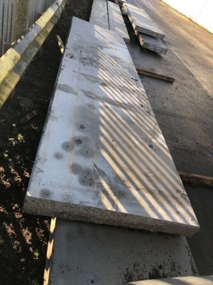 2 of Concrete Panels, 6100 x 100 x 160 mm + 4950 x 1170 x 130 mm - 5
