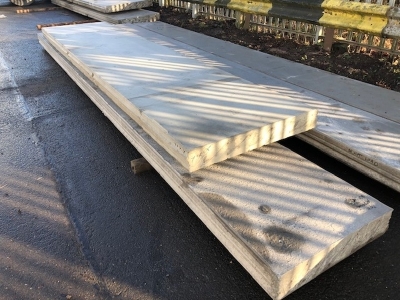 2 of Concrete Panels, 4560 x 980 x 130 mm, 6100 x 750 x 16 mm - 2