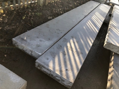 2 of Concrete Panels, 6220 x 660 x 140 mm, 5970 x 600 x 140 mm