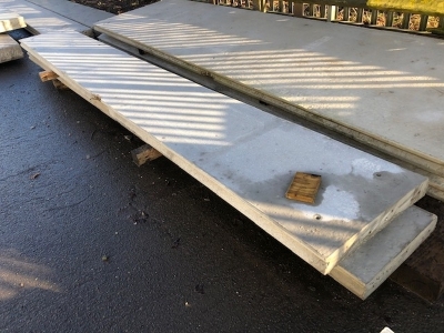 2 of Concrete Panels, 4460 x 600 x 490 mm, 4570 x 500 x 190 mm - 2
