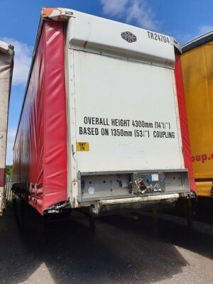 2003 Cartwright Triaxle Curtainside Trailer - 3