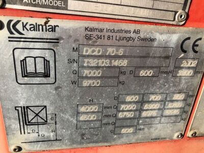 2002 Kalmar DCE 70-6 Diesel Forklift - 9