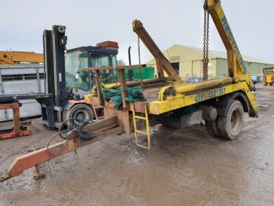 Single Axle Drawbar Skip Loader Trailer