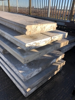 8 of Concrete Panels, 6090 x 400 x 90 mm, 2 of 6090 x 1000 x 90 mm, 4840 x 1000 x 90 mm, 3 of 6000 x 1000 x 90 mm, 6100 x 500 x 90 mm - 3