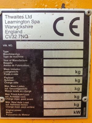 2012 Thwaites 9 ton Straight Tip Dumper - 8