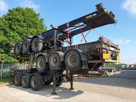 2007 Dennison Triaxle Skeletal Trailer