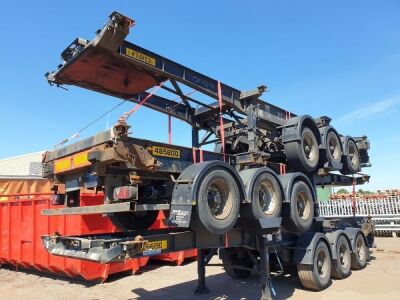 2006 Dennison Triaxle Skeletal Trailer