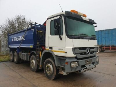 2012 Mercedes Actros 3236 8x4 Grab Loader