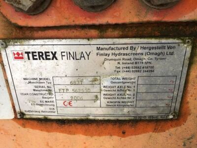 2006 Terex Finlay 683T Supertrak Screener - 14