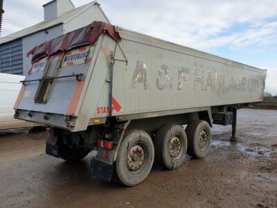 2004 Stas Aggregate Plank Sided Tipping Trailer Tri Axle - 3