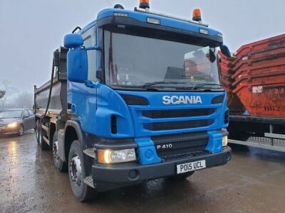 2015 SCANIA P410 Euro 6 Steel Body 8x4 Tipper