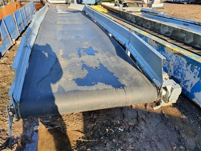 2 x Easikit Galvanised Steel Electric Driven Feed Conveyor, 1200mm Belts - 9