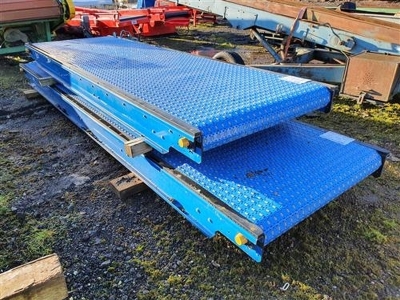 2 x Electric Driven Conveyors, 1220mm Plastic Roller Belts - 3