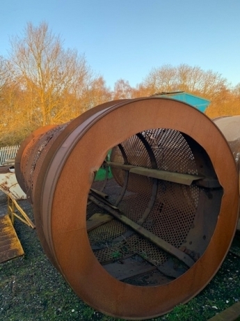 2440mm Diameter Trommel Barrel with 40mm Screen Mesh + Punch Plates