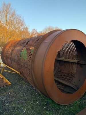 2440mm Diameter Trommel Barrel with 40mm Screen Mesh + Punch Plates - 2