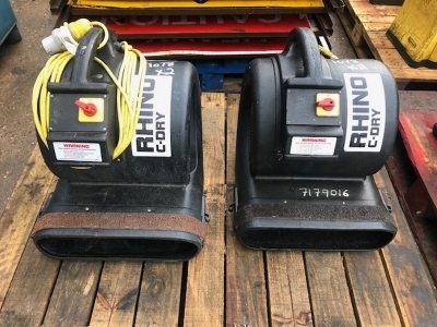 2 x 110v Rhino C-Dry Blowers