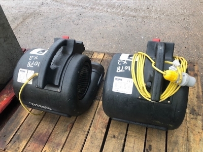 2 x 110v Rhino C-Dry Blowers - 3