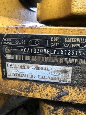 2019 CAT 308 E2CR Excavator - 7