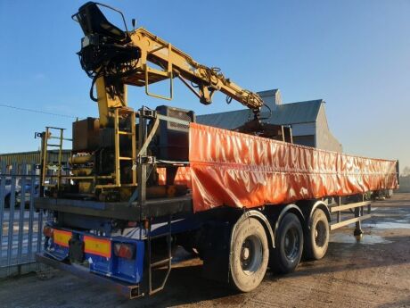 2004 Fruehauf Triaxle Brick Crane Trailer 