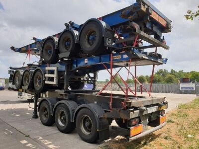 2007 Dennison Triaxle Sliding Skeletal Trailer - 4