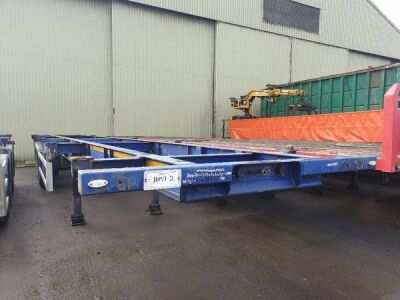 1998 Dennison Triaxle Skeletal Trailer