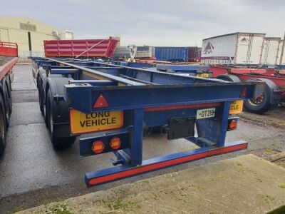 1998 Dennison Triaxle Skeletal Trailer - 3