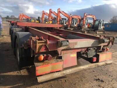 2002 Dennison Triaxle Sliding Skeletal Trailer - 10