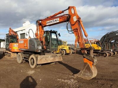 2010 Hitachi ZX140 Wheeled Excavator