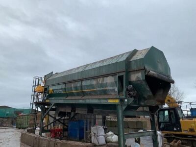 2012 MK Group STS1225 Static Waste Trommel c/w Conveyors